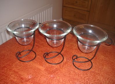Vintage T Lights Holders x 3 for Sale