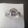 10KT White Gold Filled Solitaire Ring Image 8
