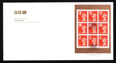 2000 Great Britain Special by Design Stamp Booklet Pane Royal Mail Addressed First Day Cover (FDC).