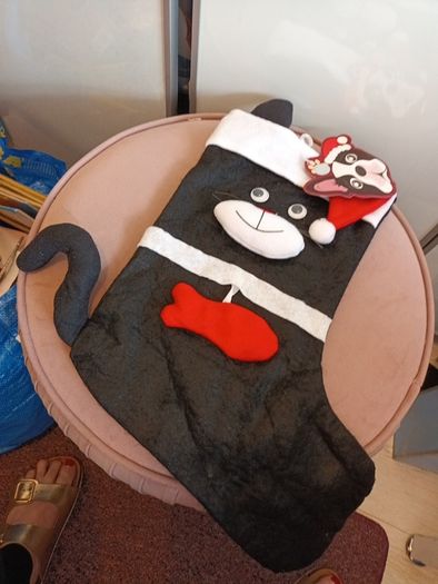 Pets /cat christmas stocking x 2