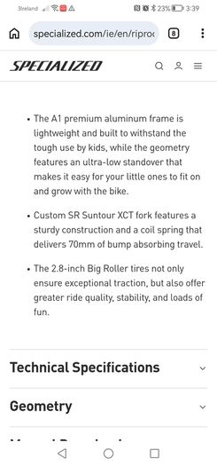 Specialized 24" kids' bike