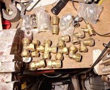 Half inch brass plumbing fittings