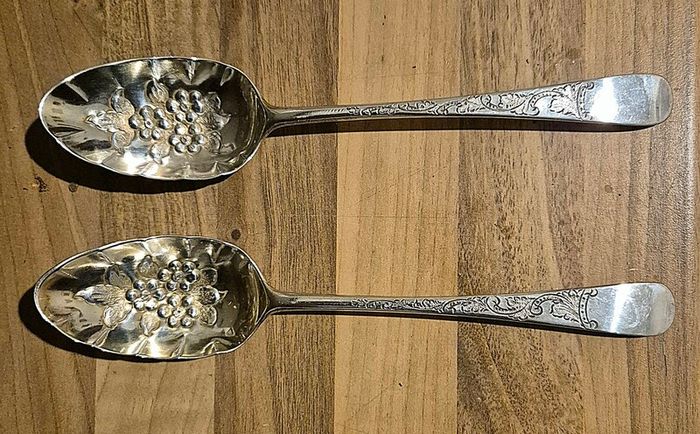 Dated 1775. Sterling Silver Berry Spoon. Thomas Wallis I.