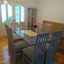Glass Dining Table with chairs Image 3