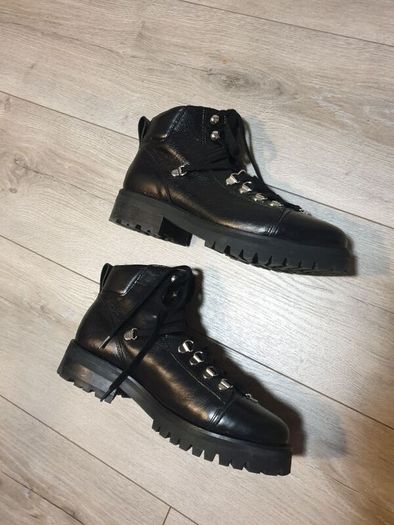 Allsaints Leather Ankle Boots Size Uk 6 ( Eu 39)