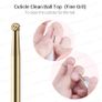 Nail Drill Bits Set Carbide Less Dust Professional 3/32 Inches Nail Bits Filing Acrylic Nails Gel Nails Down Removing Cuticle Tools for Electric Nail Files Drill Machine, 7pcs, Gold Image 6