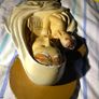 Vintage Italian Style Plaster Madonna & Child Holy Water Font (Sancta Maria Image 2