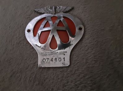 Aa Badge With A Red Background,on offer