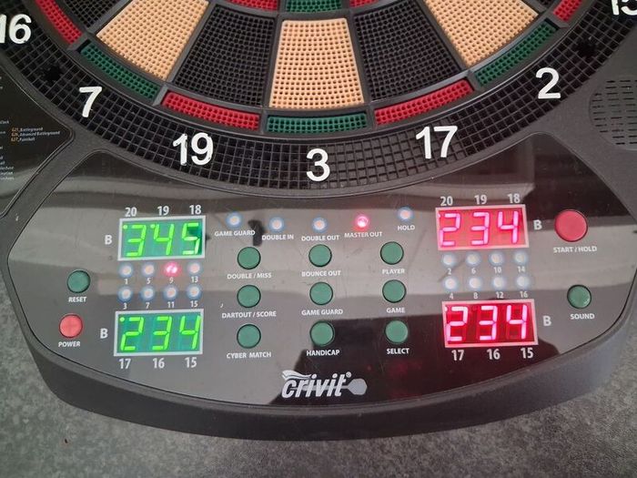 Crivit Electronic Dart Game With Darts & Instruction Manuel - RRP - 29.99