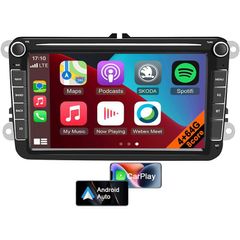2+64GB VW CarPlay Android Auto Car Radio For Volkswagen Golf Passat Jatta Skoda Seat Intelligent System GPS Navigation Car Radio