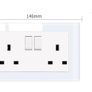 2pk double switched white sockets Image 3