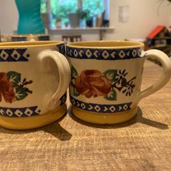 Nicholas Mosse pair- old rose mugs