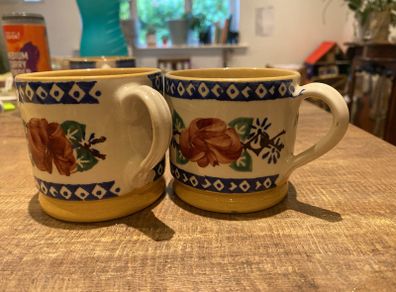 Nicholas Mosse pair- old rose mugs