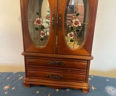 Vintage tabletop jewellery armoire dat s 70s-90s