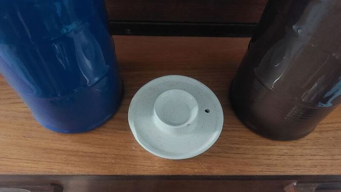 Fabulous Pair of Vintage Retro Arklow Pottery Tall Coffee Pots, No Lids, but Will Include One Damaged Lid - Perfect for High Display, or to Hold Flowers as Photographed
