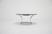 Mid Century Chrome and Smoked Glass Coffee Table, USA, 1970s.