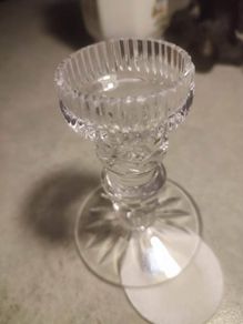 Vintage Galway Irish Crystal Candlesticks Candle Holder
