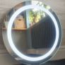 LED Bathroom Mirror Round Antifog Defogger 60cm Makeup Cosmetic Bright Light Image 2