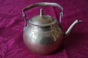Vintage Solid Brass Decorative Small Tea Pot Ornament With Lid