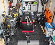 Bench with weights