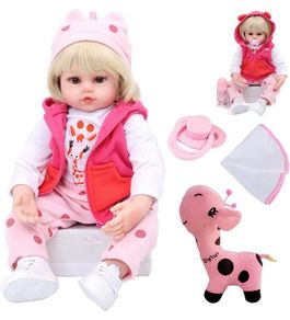 24 Inches 60cm Pretty Reborn Dolls Baby Girls Soft Silicone Vinyl Hanmade Reborn Baby Toddlers Newborn Baby Dolls Boy and Girl Toys Xmas Gifts Reborn Babies (FREE POSTAGE)