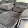 3 Seater  Reclining Leather Sofa Image 6