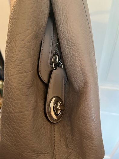 COACH Womens Mixed Leather Edie 31 Shoulder Shoulder Bag