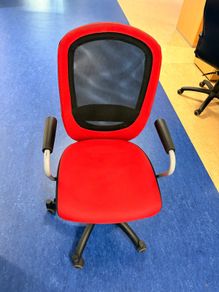 red office swivel chair x 2