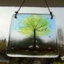 Glass Tree of Life suncatcher, Home decor, Ornament Image 2
