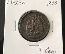 Mexico 1890 One Cent