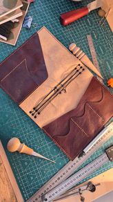 Leather notebook cover