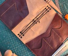 Leather notebook cover