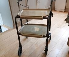 Indoor Walking Frame with wheels and Trays
