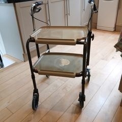 Indoor Walking Frame with wheels and Trays