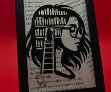 Framed book art