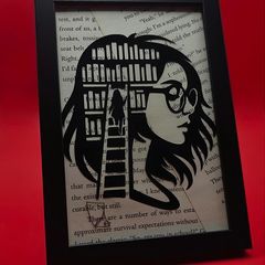Framed book art