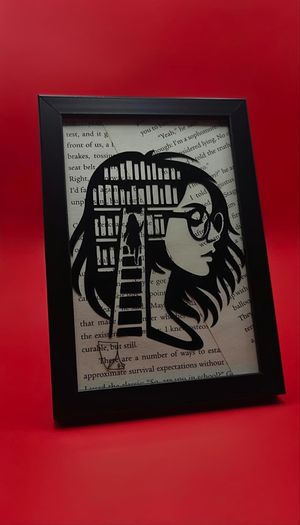 Framed book art
