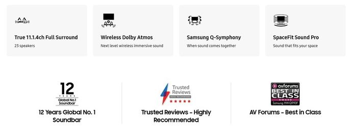 Samsung Q990F / Q995F Soundbar (5 months old) with Warranty & Original box