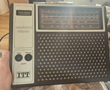 Vintage ITT Weekend Stereo Radio with Push Buttons