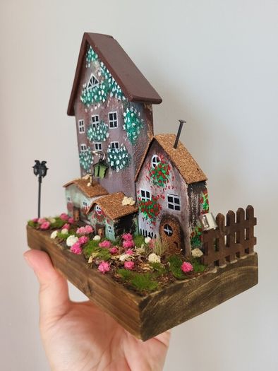 handcrafted wooden houses!