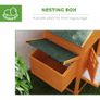 Wooden Chicken Coop with Run, Nesting Box, Slide-out Tray, Ramp, Perches, Asphalt Roof, 179 x 67 x 115cm Image 5