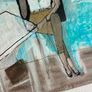 Original Figurative Painting GiFT Irish Art Grace Kelly inspired Cruise Yacht Art Image 3