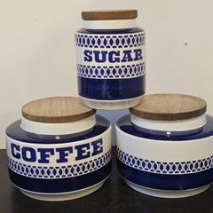 Arklow Pottery Retro Kitchen Jars with Lids