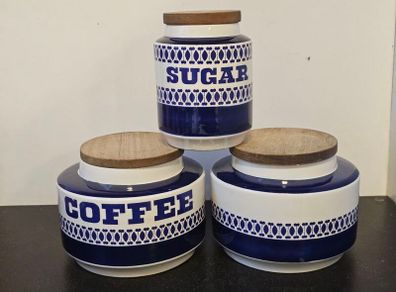 Arklow Pottery Retro Kitchen Jars with Lids