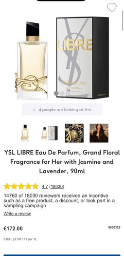 YSL Libre 150ml travel exclusive parfum for her