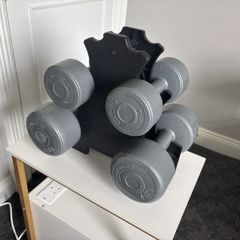 dumbbell set with stand