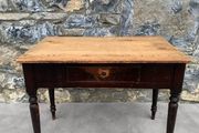Late Victorian Pine Farmhouse Kitchen Preparation Table.