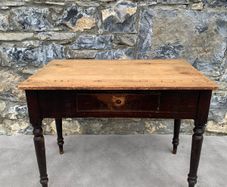 Late Victorian Pine Farmhouse Kitchen Preparation Table.
