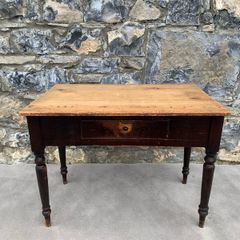 Late Victorian Pine Farmhouse Kitchen Preparation Table.