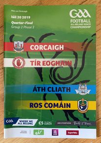 2019 Cork v Tyrone & Dublin v Roscommon - Senior Football Championship Group 2 Phase 2 Programme
